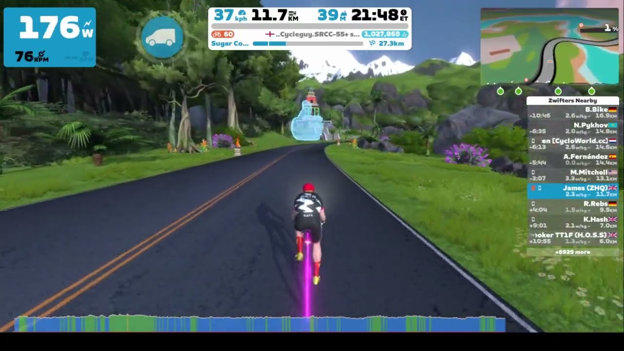 Zwift - Watopia   Sugar Cooke