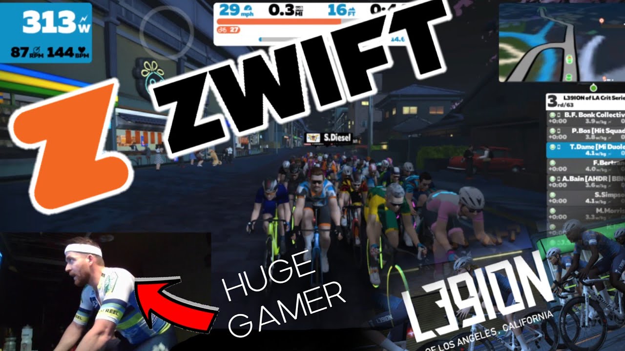 ZWIFT L39ION of LA Crit Series - Kids are the worst