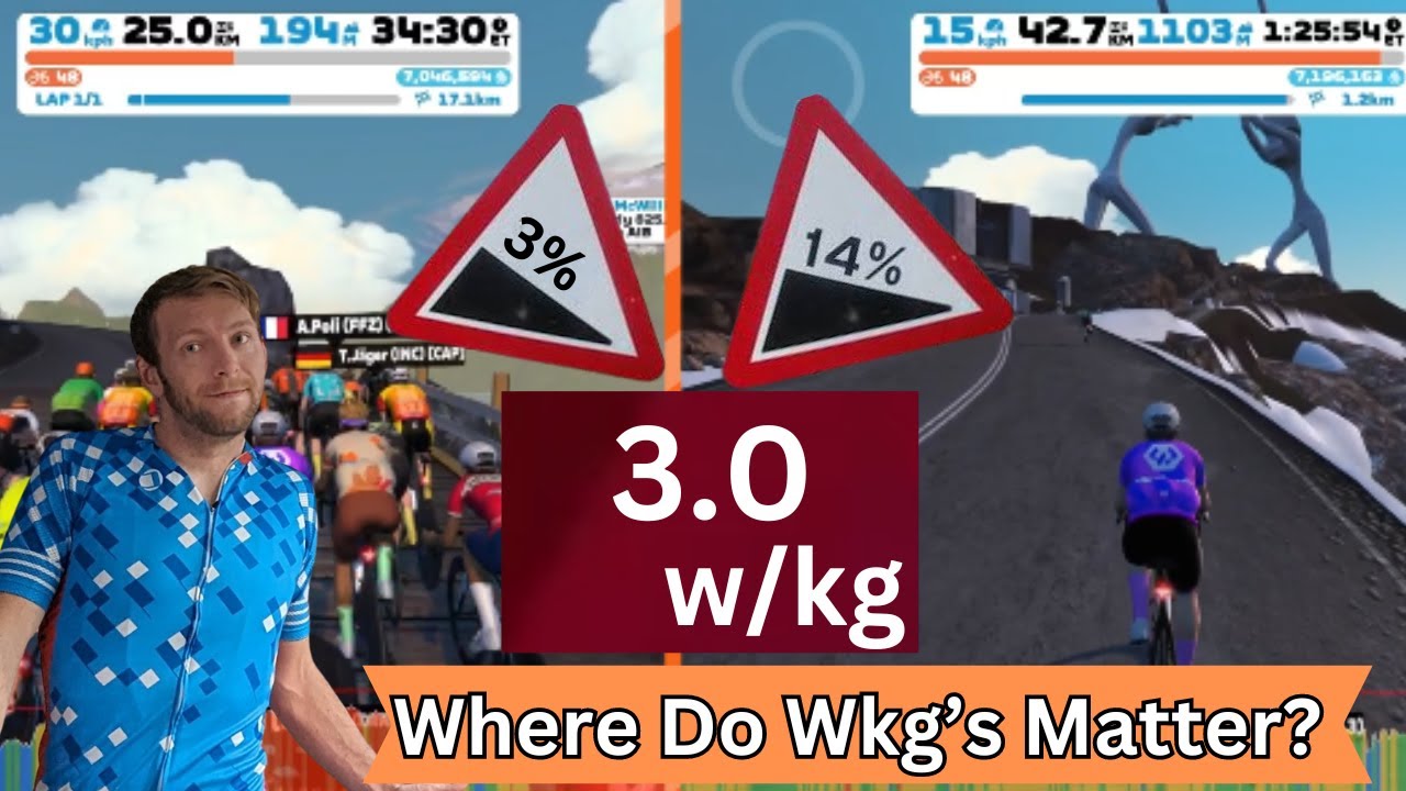When Are Wkg More Important Than Raw Watts? And Are Lighter Riders Disadvantaged In Zwift?