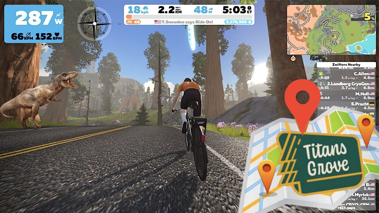 Swift Zwift Tip: Navigate to Titans Grove // New Course Directions