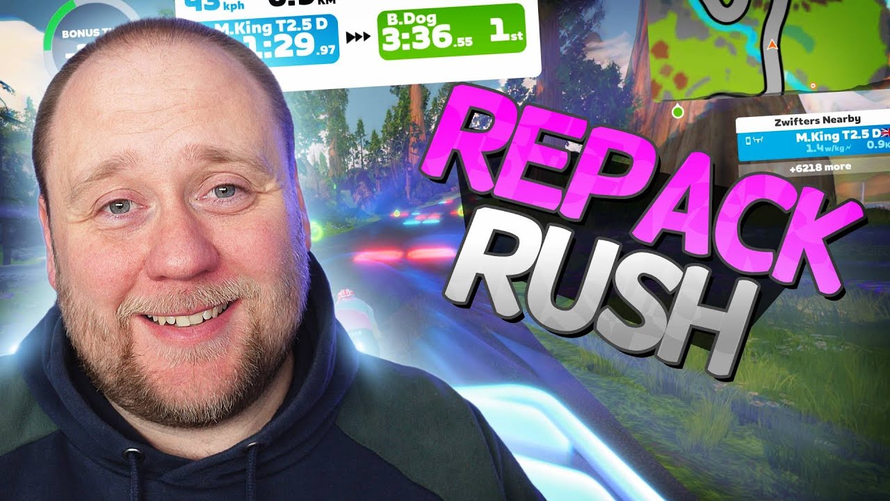 Trying Zwift's Steering on Repack Rush! | Zwift Vlog