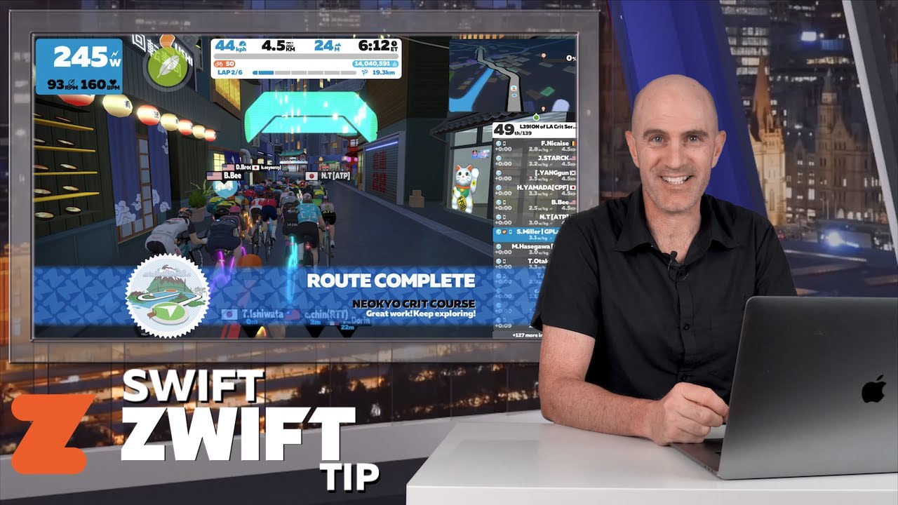 Swift Zwift Tip: How to Get The Neokyo Crit Course Route Badge