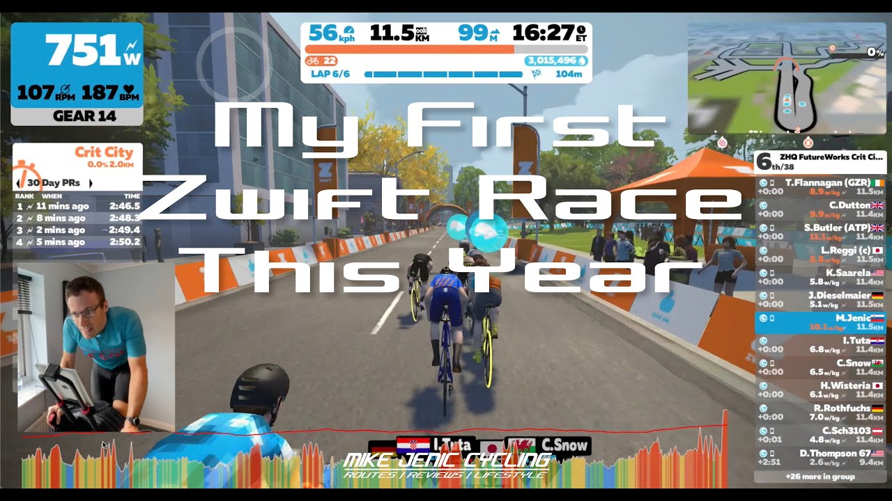 My First Race of 2021 - Zwift Racing
