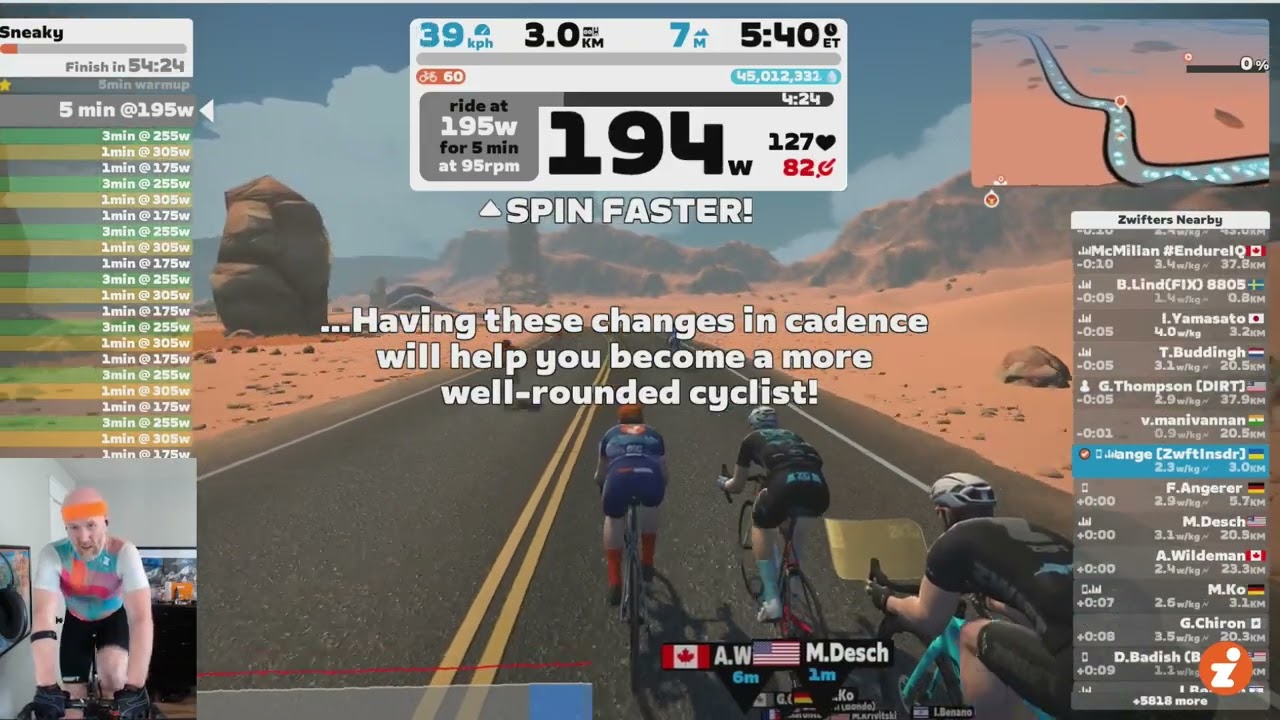 Sneaky Workout // Zwift "Build Me Up" Training Plan / Week 4