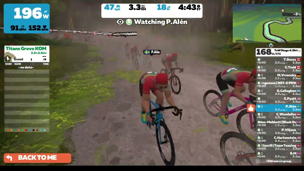 Tour of Watopia - New Zwift "Gravel" Surface
