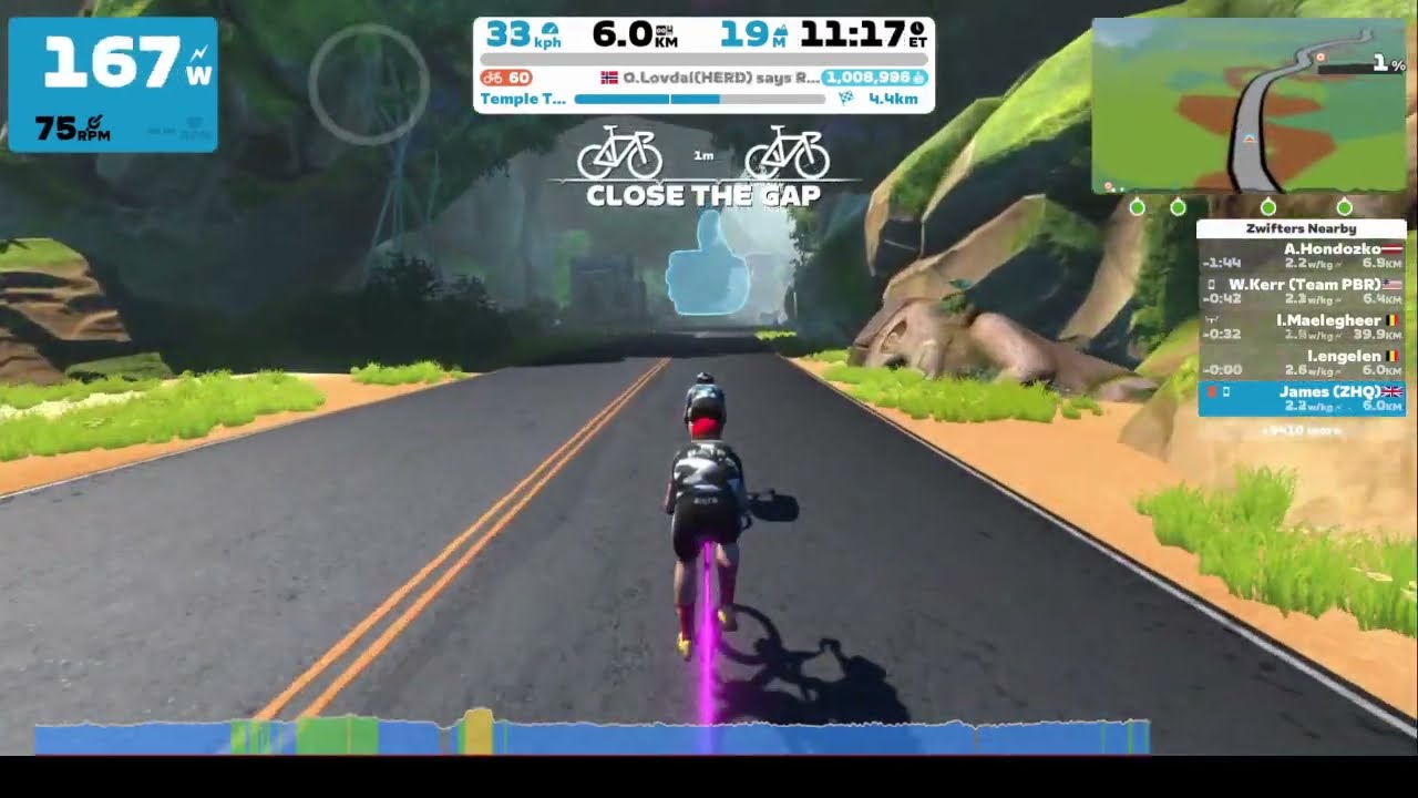 Zwift  - Watopia - Temple Trek
