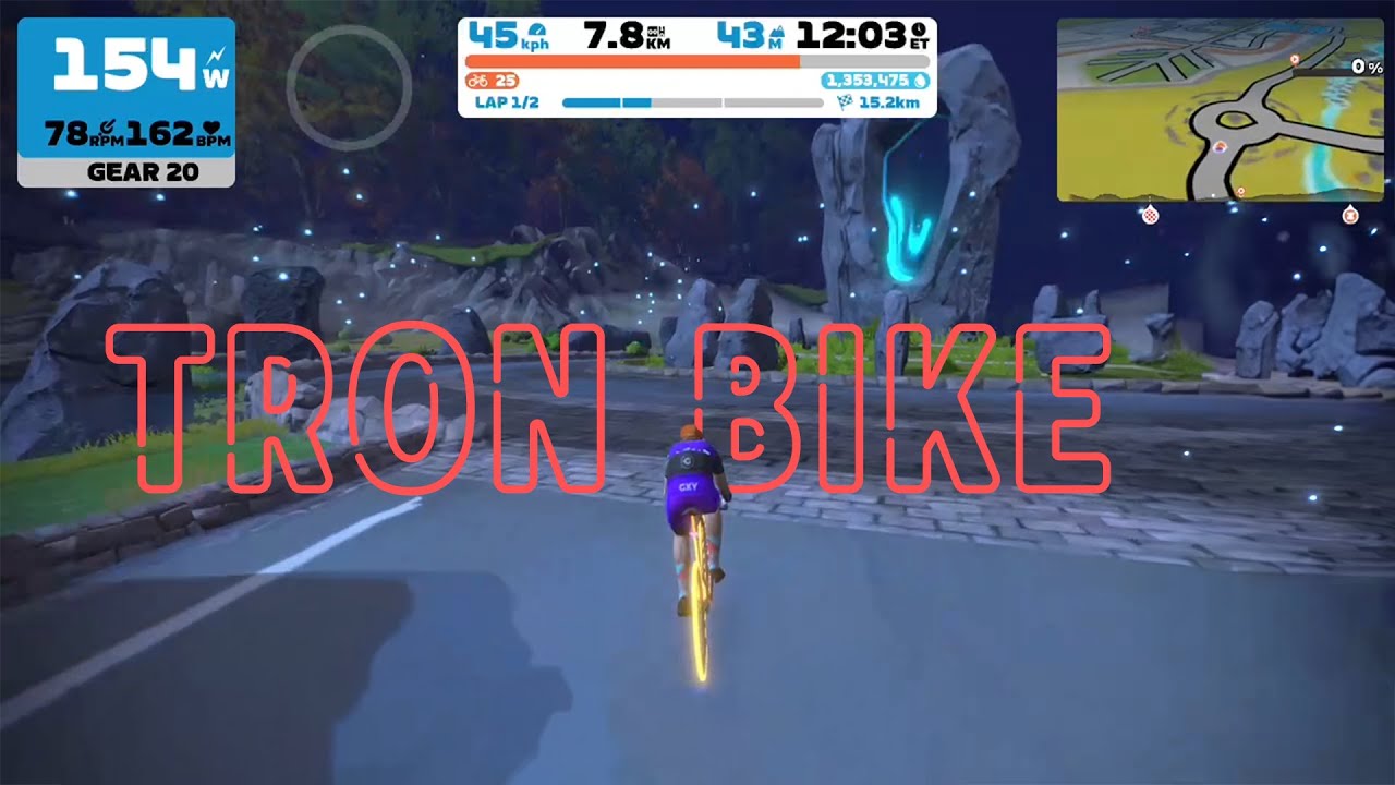 Finally getting the Tron Bike on Zwift