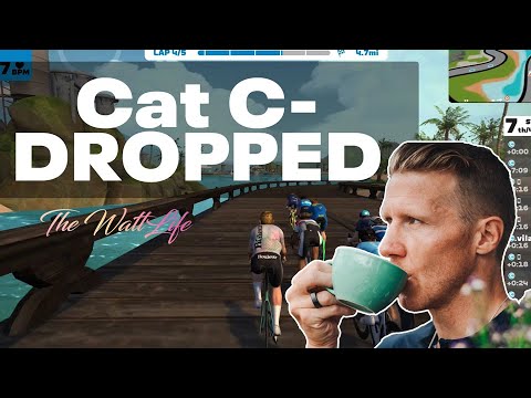Zwift Race | Cat C Dropped | Hard bridge killed me