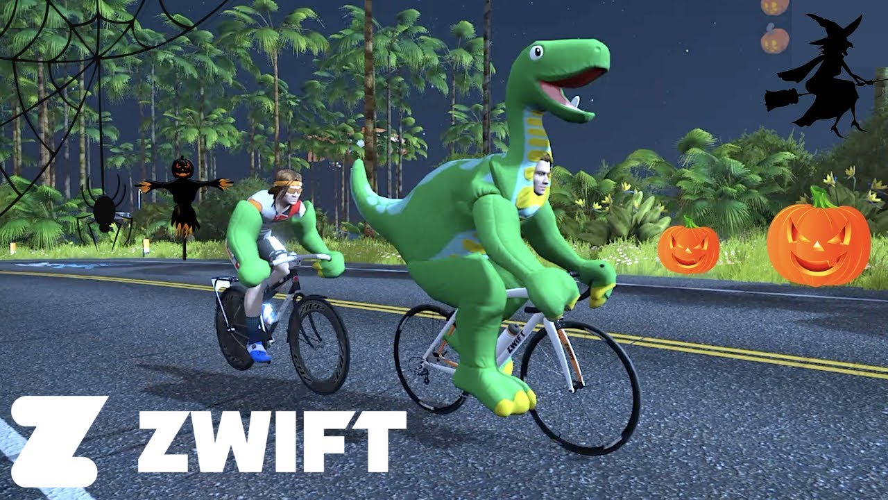 Zwift In-Game Halloween Scavenger Hunt 🎃🚲🦖