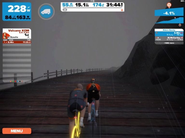 Take a sneak peak at Zwift’s new volcano climb