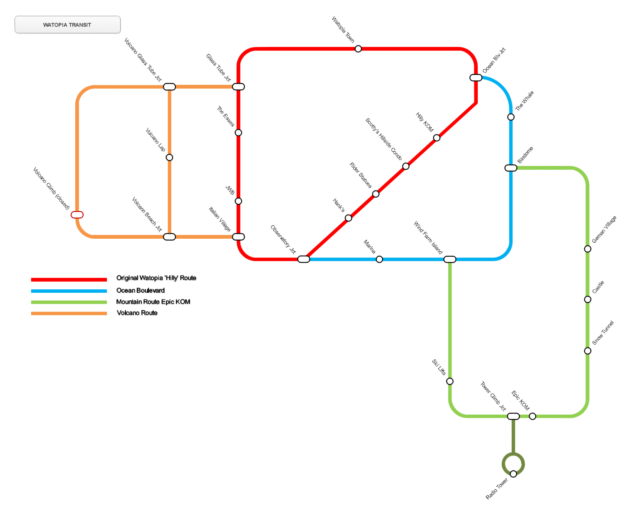 Atopia Map Watopia as a “tube map” | Zwift Insider