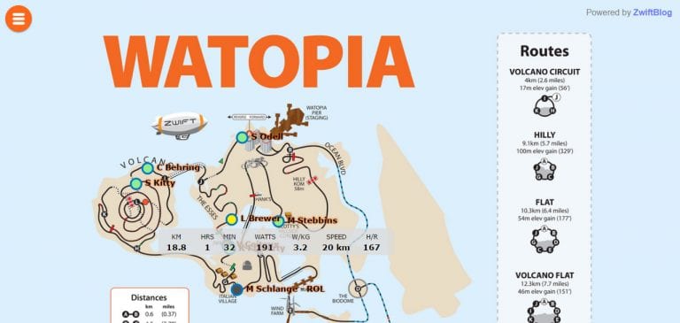 ZwiftGPS updated with Strava live and world chooser