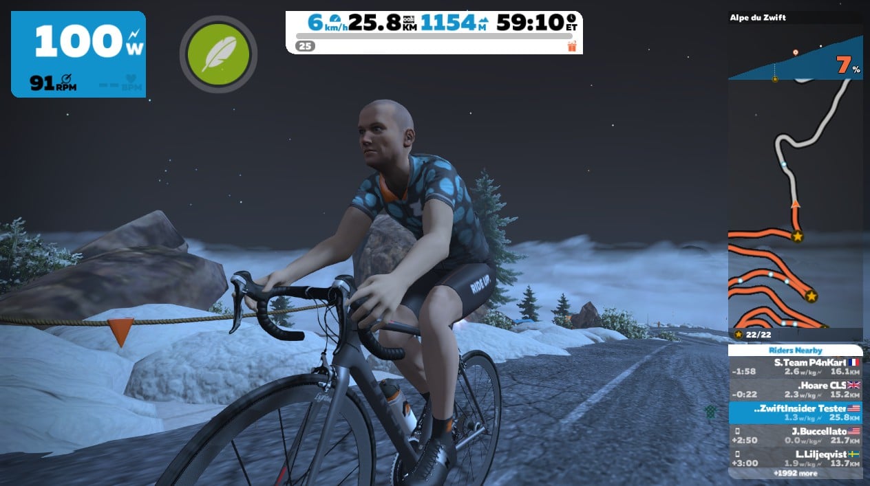 KOM, and Lap Leader Jerseys in Zwift 