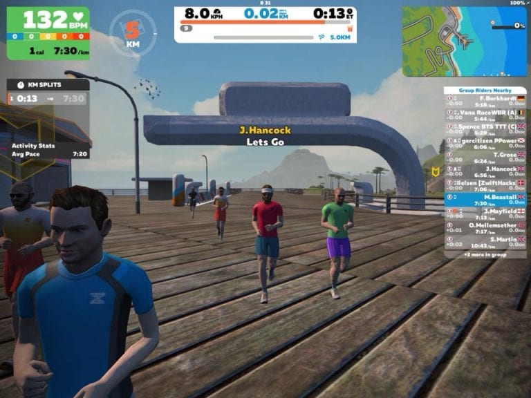 First Official Zwift Running Event