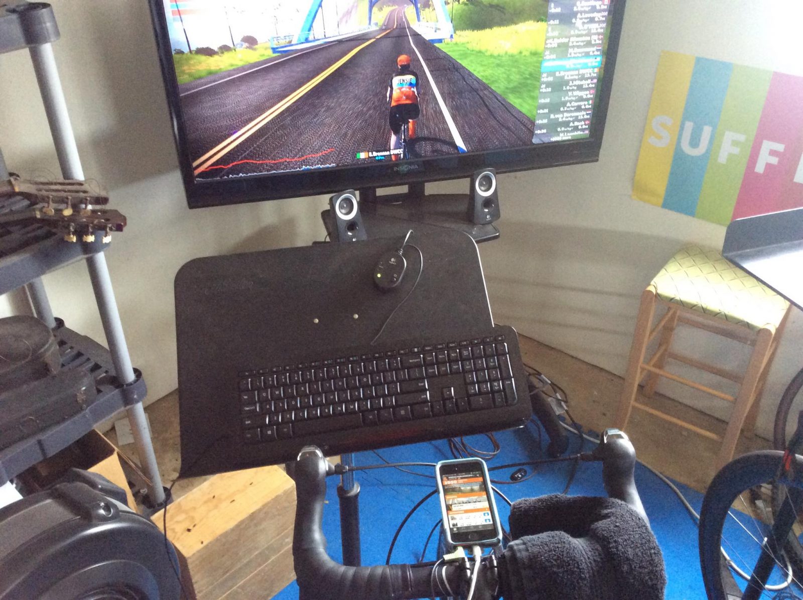 zwift phone mount