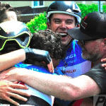 The team after confirmation of winning the Tour de Beauce-Pedal