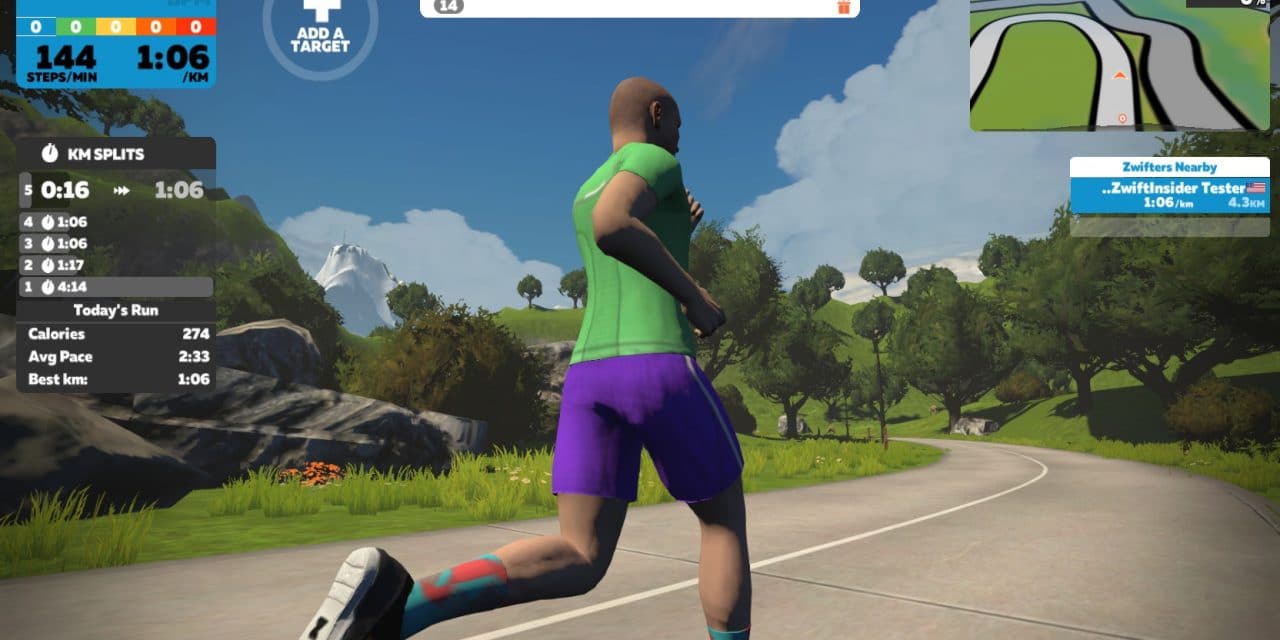 zwift run incline