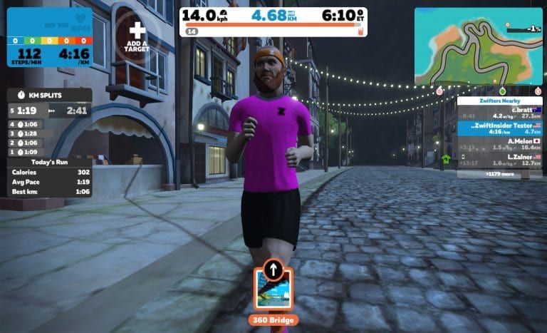 Watopia “That’s Amore” Run Route Details