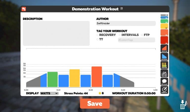 Creating Custom Workouts in Zwift
