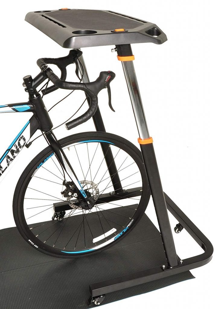 Review Conquer Adjustable Height Cycling Trainer Desk Zwift Insider