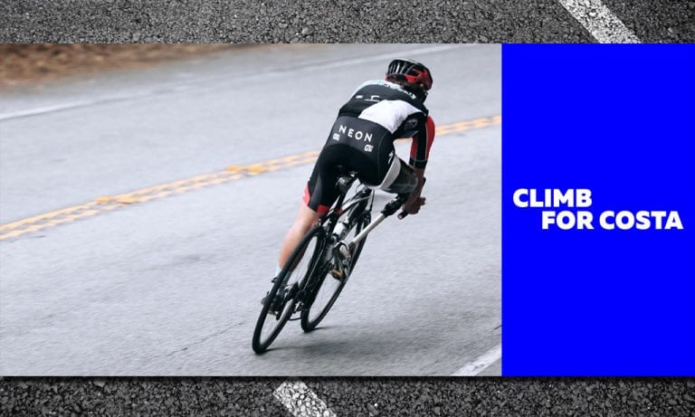 Ride with Reason Week 1 Challenge: Climb for Costa