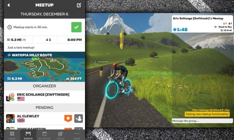 Ride With Friends! All About Meetups in Zwift Companion