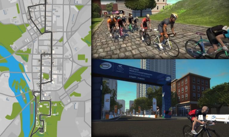 Route Maps & Details for Zwift’s Richmond Course