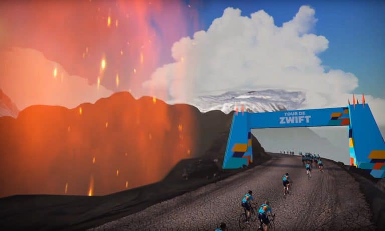 Watopia “Volcano Climb After Party” Route Details