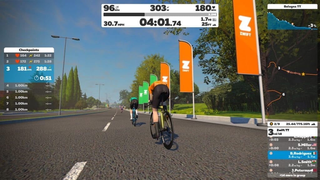 zwift best time trial bike