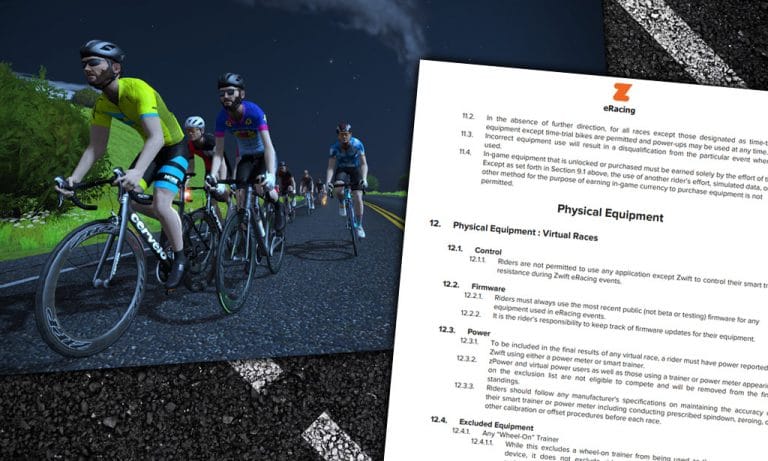 Zwift Releases eRacing Rules and Regulations version 1.0.1