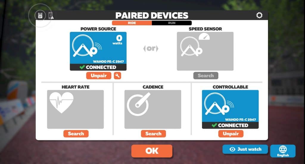 connecting tacx to zwift