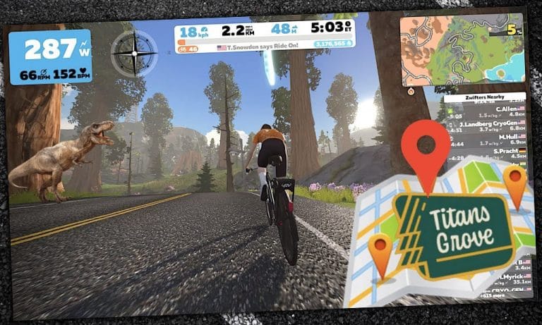 Getting to Zwift’s New Titans Grove Road (Swift Zwift Tip)