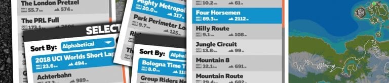 Complete Master List of All Zwift Course Routes