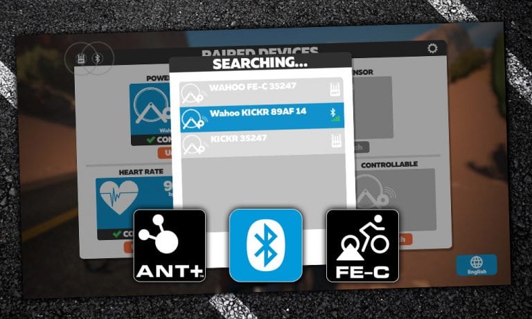 Wahoo KICKR Tests: Connecting via Legacy ANT+, ANT+ FE-C, and Bluetooth
