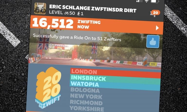 New “Peak Zwift” Achieved: 16,512