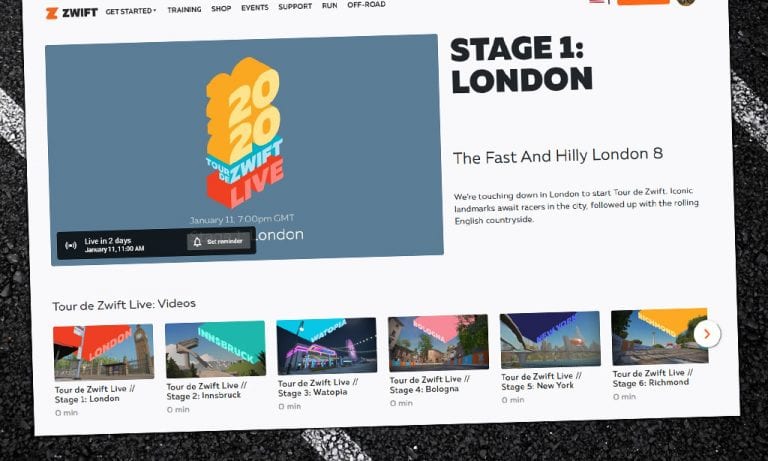 Tour de Zwift 2020 Pro-Am Invitational Race Series Details