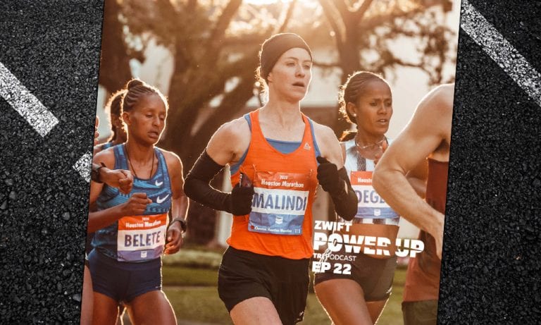 Malindi Elmore: From pro triathlete to Marathon record holder!  (Zwift PowerUp Tri Podcast #22)