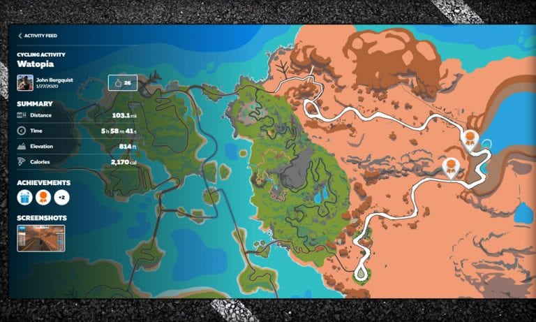 My First Zwift Century