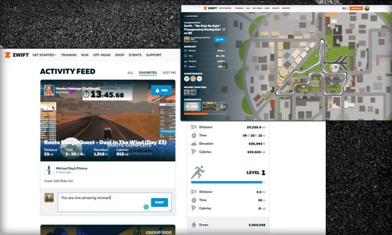 Revamped my.zwift.com Dashboard Launched