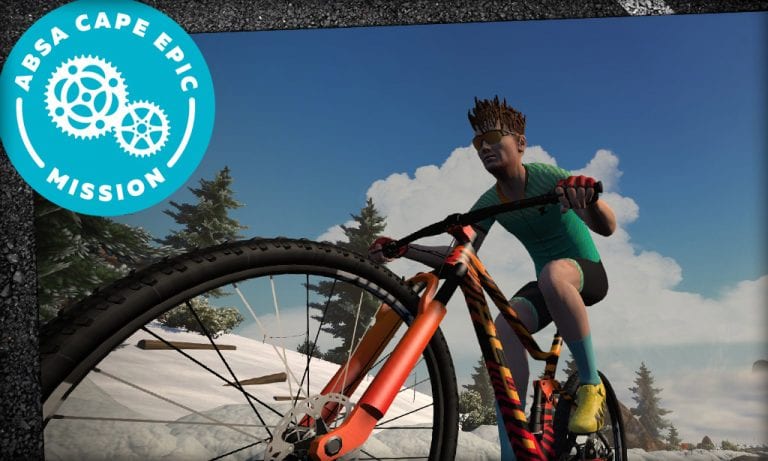 How long does it take to unlock the Zebra Bike for the ABSA Cape Epic mission on Zwift?
