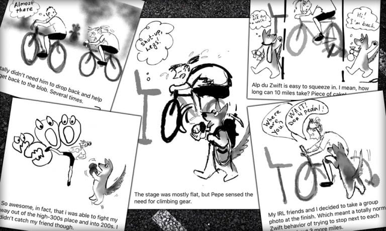 One Woman’s Tour of Watopia, Illustrated