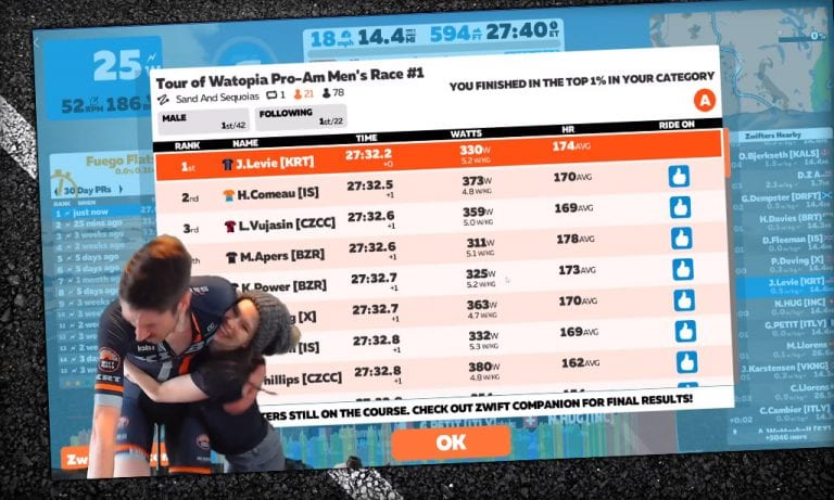 Interview with Tour of Watopia Pro-Am Series Winner Jonathon Levie