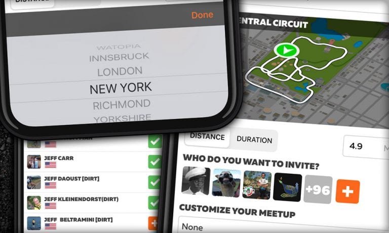 Zwift Companion Version 3.13 Released with Expanded Meetup Features