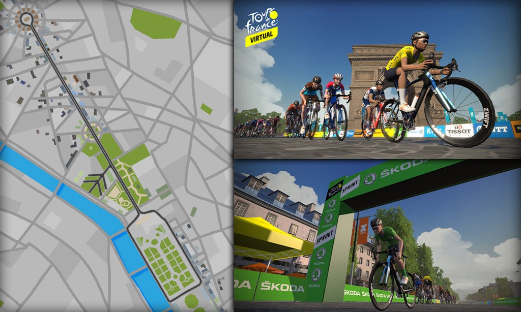 Route Maps & Details for Zwift’s Paris Course