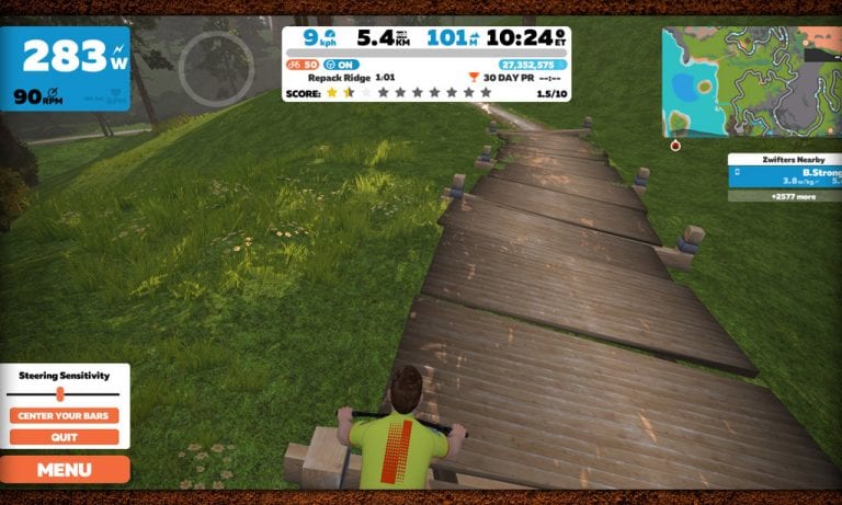 Using the Elite Sterzo Smart to Ride Repack Ridge