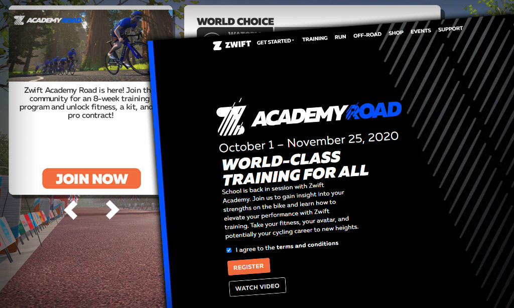 zwift academy road 2020 schedule