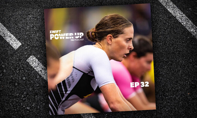 The Effect of E-racing on Professional Triathlon with Jess Learmonth (Zwift PowerUp Tri Podcast #32)