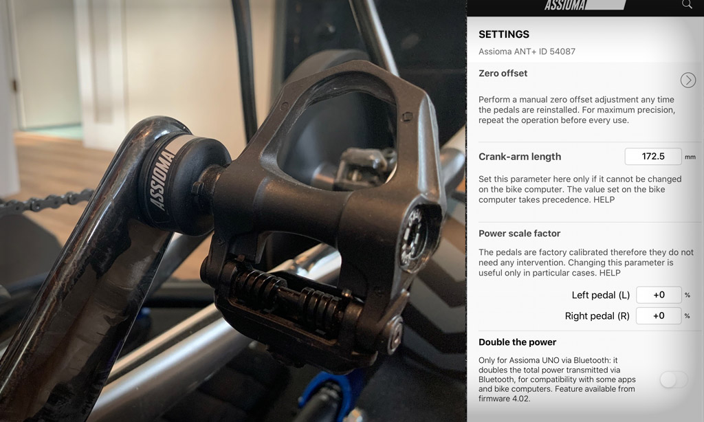 assioma pedal based cycling power meter