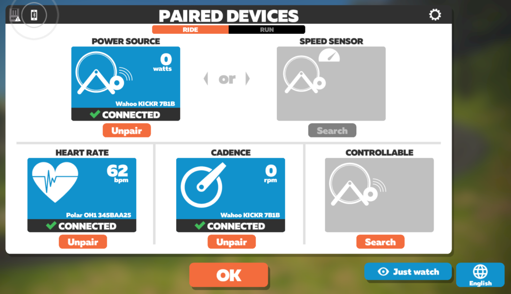 zwift pairing wahoo kickr