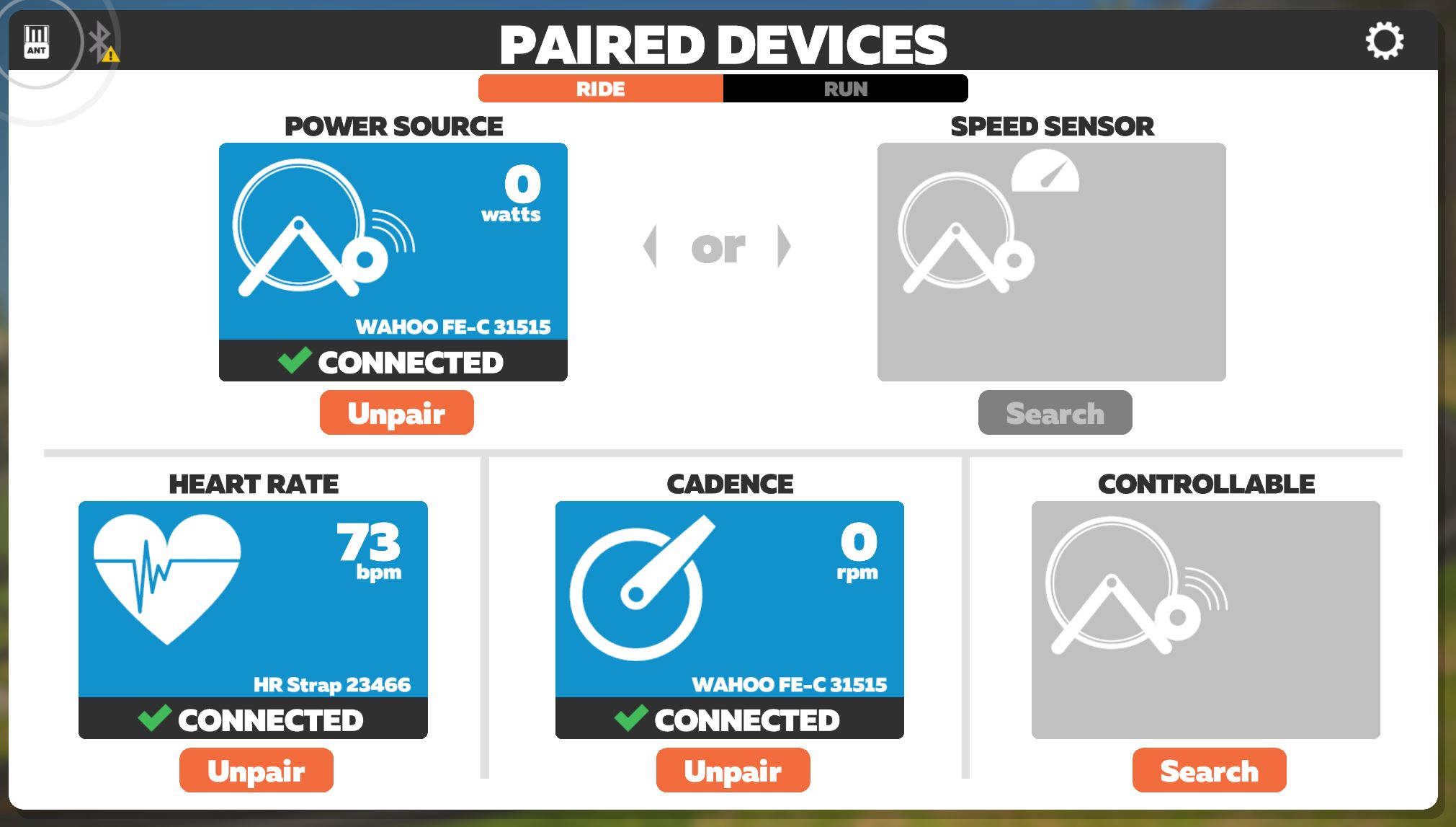 connect polar to zwift